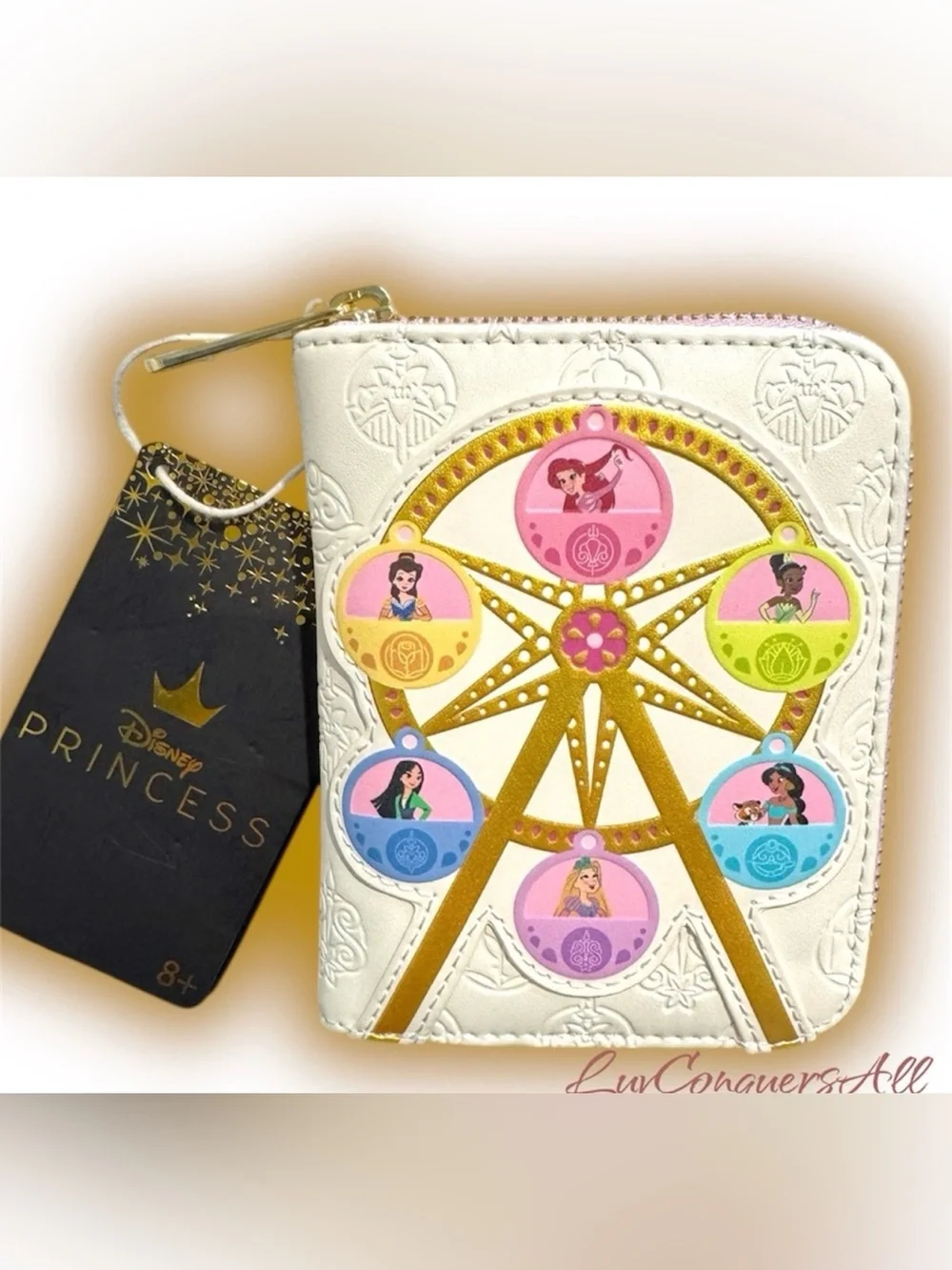 Loungefly Disney Princess Ferris Wheel Small Zip Wallet